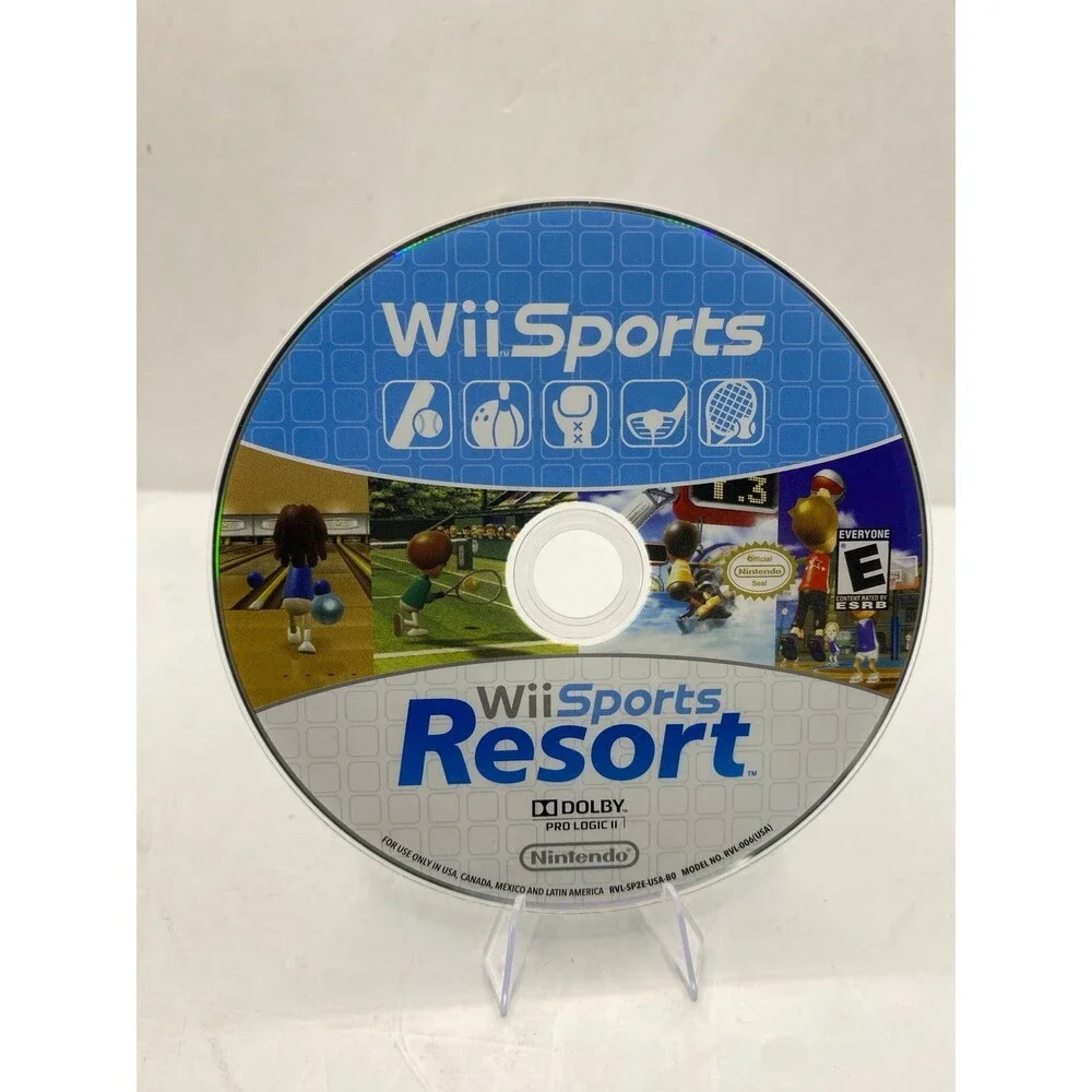 Wii Sports & Wii Sports Resort - 2 in 1 Combo Nintendo Wii - Tested Disc Only